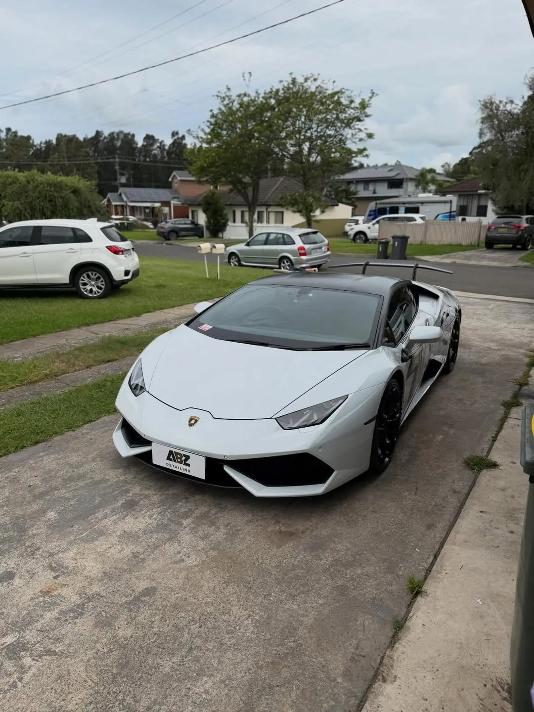 White Lamborghini Huracan after ABZ detailing